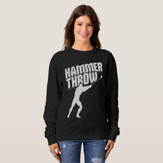 Hammer Throwing Throw Thrower Track Field Athletic Sweatshirt (Vorne ganz)