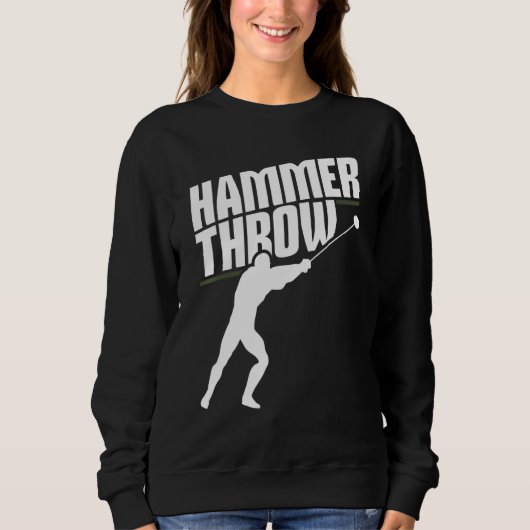 Hammer Throwing Throw Thrower Track Field Athletic Sweatshirt (Vorderseite)