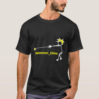 Hammer Time T-Shirt Werfer Black Yellow Mens