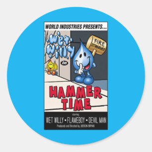 Hammer Time World Industries Runder Aufkleber