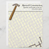 Hammer-u. Nagel-Briefkopf Briefbogen (Vorne/Hinten)