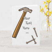 Hammer-u. Nagel-Karte Karte (Gelbe Blume)