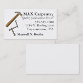 Hammer-u. Nagel-Visitenkarte Visitenkarte (Vorne/Hinten)