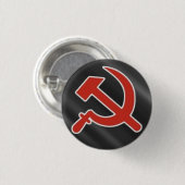 Hammer u. Sichel Button (Vorne & Hinten)