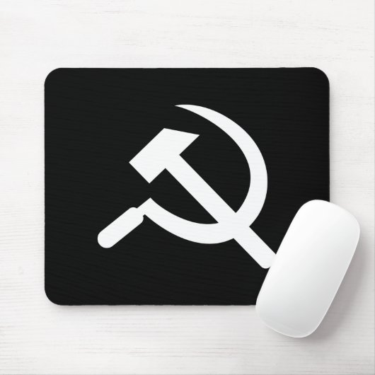 Hammer-u. Sichel-Piktogramm Mousepad (Mit Mouse)