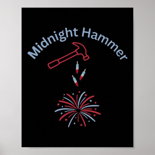 Hammer und Feuerwerk Operation Mitternachtshammer  Poster (Vorne)