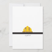 Hammer und Hardhat Bachelor Party Einladung (Rückseite)