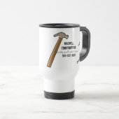 Hammer und Nagel-Tasse Reisebecher (VorderseiteRechts)