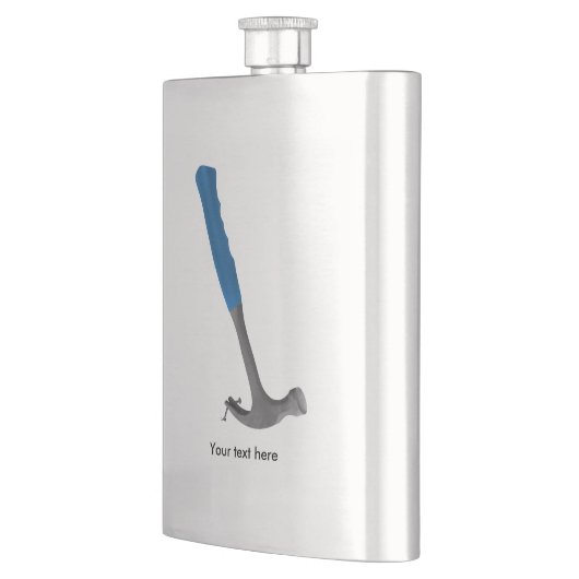 Hammer und Nagelbauer Flachmann (Links)