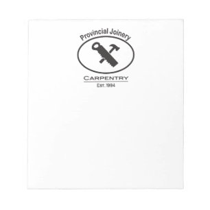 Hammer und Säge Design Notizblock