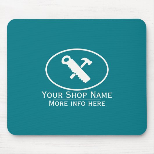 Hammer- und Sägedesign Mousepad (Vorne)