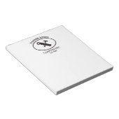 Hammer- und Sägedesign Notizblock (angewinkelt)