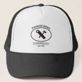 Hammer- und Sägedesign Truckerkappe (Vorderseite)