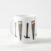 Hammer- und Sägeelemente Kaffeetasse (Vorderseite Links)