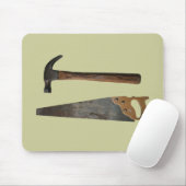 Hammer- und Sägeelemente Mousepad (Mit Mouse)