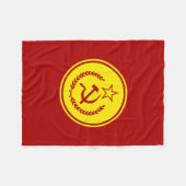 Hammer-und Sichel-Abzeichen Fleecedecke (Vorderseite (Horizontal))