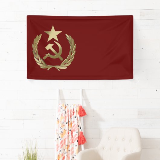 Hammer und Sichel Banner (Insitu)