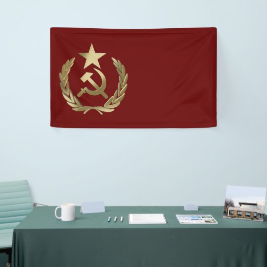 Hammer und Sichel Banner (Messeveranstaltung)