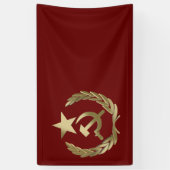 Hammer und Sichel Banner (Vertikal)