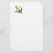 Hammer und Sichel Briefpapier (Vorne/Hinten)