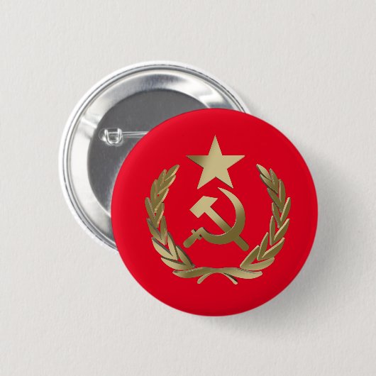 Hammer und Sichel Button (Vorne & Hinten)