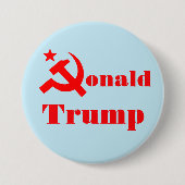 Hammer und Sichel "Donald Trump " Button (Vorderseite)