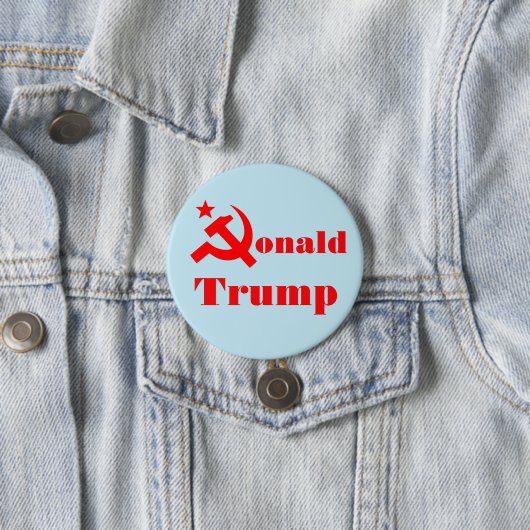 Hammer und Sichel "Donald Trump " Button (Beispiel)