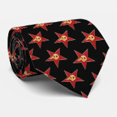 Hammer und Sichel in den roten Stern Krawatte (Gerollt)