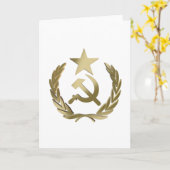 Hammer und Sichel Karte (Gelbe Blume)