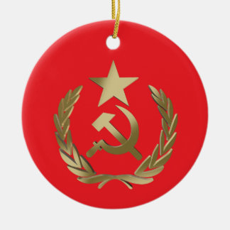 Hammer und Sichel Keramik Ornament
