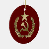 Hammer und Sichel Keramik Ornament (Rechts)