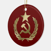 Hammer und Sichel Keramik Ornament (Links)