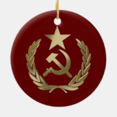 Hammer und Sichel Keramik Ornament (Hinten)