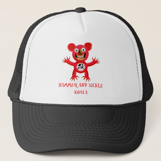 HAMMER UND SICHEL-KOALA TRUCKERKAPPE (Vorderseite)