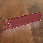 Hammer und Sichel Namensplakette (Seite)