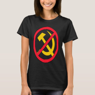 Hammer und Sichel sagen nein zum Kommunismus und S T-Shirt