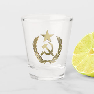 Hammer und Sichel Schnapsglas