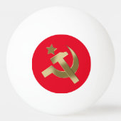 Hammer und Sichel Tischtennisball (Vorderseite)