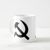 Hammer und Sichelikone Kaffeetasse (Vorderseite Links)