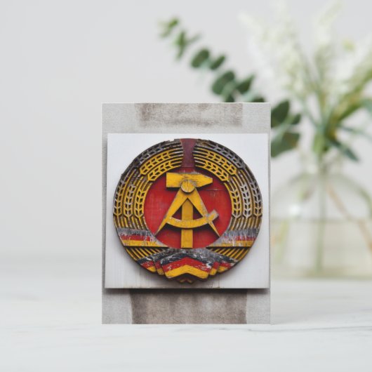 Hammer und Sichelsymbol Postkarte (Stehend Vorderseite)