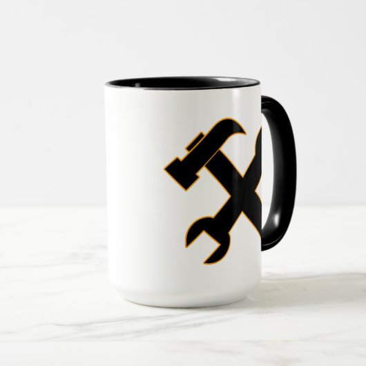 Hammer und Spanner Tasse (VorderseiteRechts)