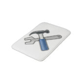 Hammer und Wrench Badematte (Schrägansicht)