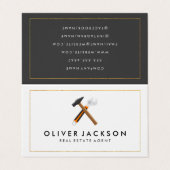 Hammer und Wrench | Bau Visitenkarten (Außenseite Aufgefaltet)