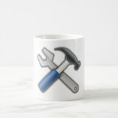 Hammer und Wrench Kaffeetasse (Mittel)