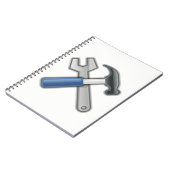 Hammer und Wrench Notizblock (Linke Seite)
