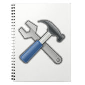 Hammer und Wrench Notizblock (Vorderseite)