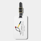 Hammer und Zap-Gurt Gepäckanhänger (Vorderseite vertikal)