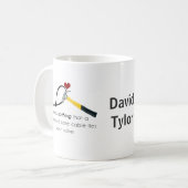 Hammer und Zap-Gurt Kaffeetasse (Vorderseite Links)
