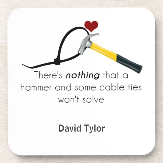 Hammer und Zap-Gurt Untersetzer (Vorderseite)