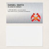 Hämmer und Zuhause | Metallischer Hintergrund (Vorne & Hinten)